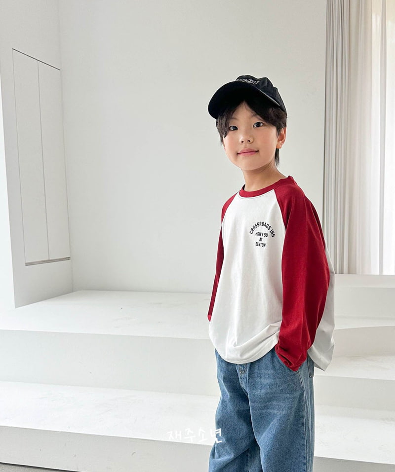 Witty Boy - Korean Children Fashion - #toddlerclothing - Cross Raglan Tee - 11