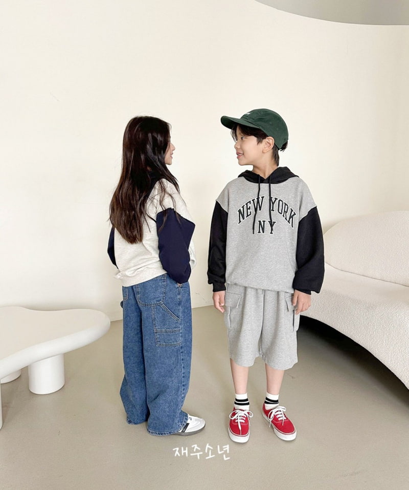 Witty Boy - Korean Children Fashion - #toddlerclothing - New York Cutting Hoodie - 5