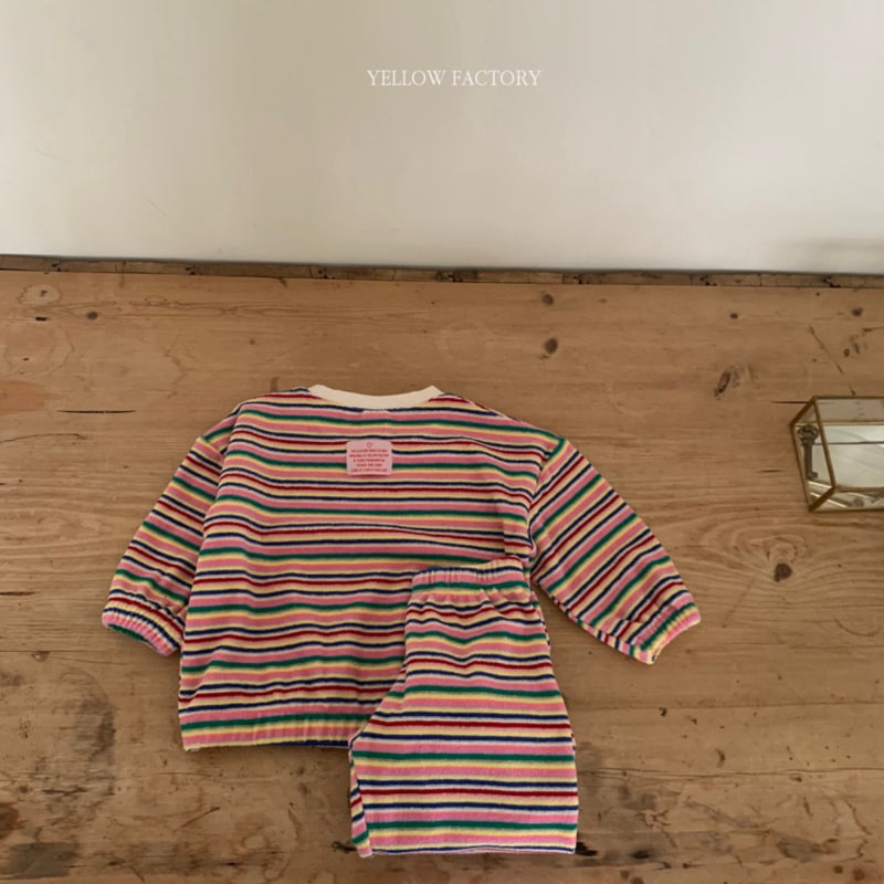 Yellow Factory - Korean Children Fashion - #childofig - Color Stripe Sweatshirts - 7