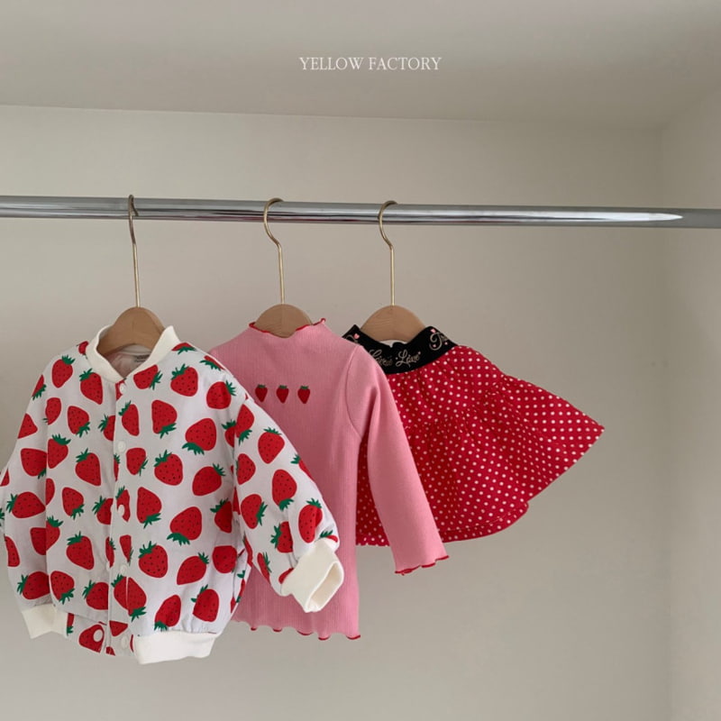 Yellow Factory - Korean Children Fashion - #childrensboutique - Inta Strawberry Tee - 8