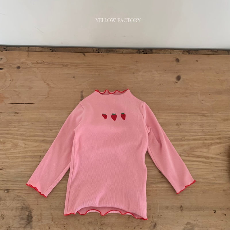 Yellow Factory - Korean Children Fashion - #fashionkids - Inta Strawberry Tee - 11