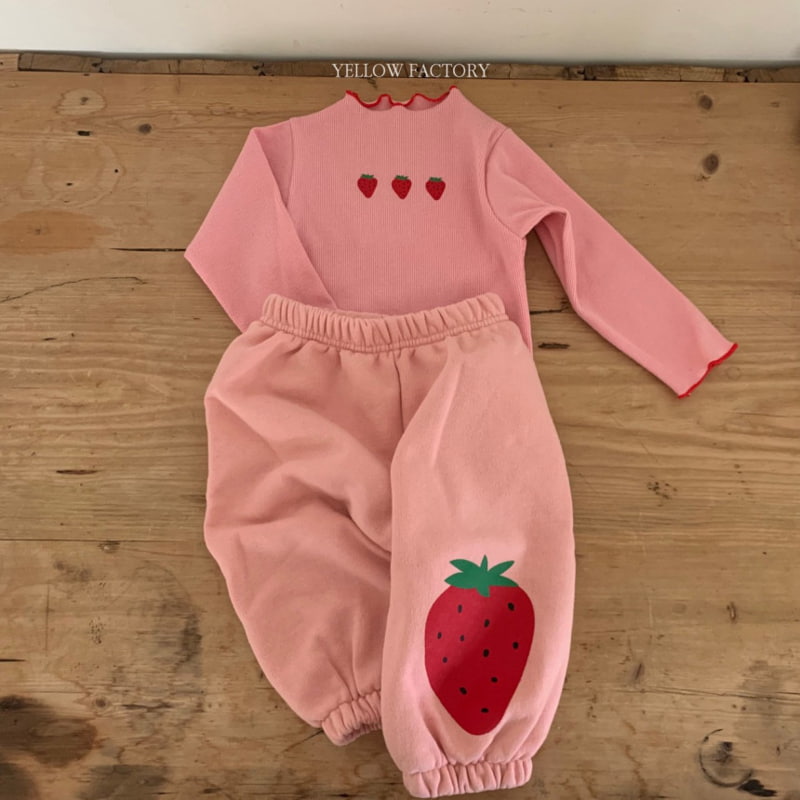 Yellow Factory - Korean Children Fashion - #stylishchildhood - Inta Strawberry Tee - 6