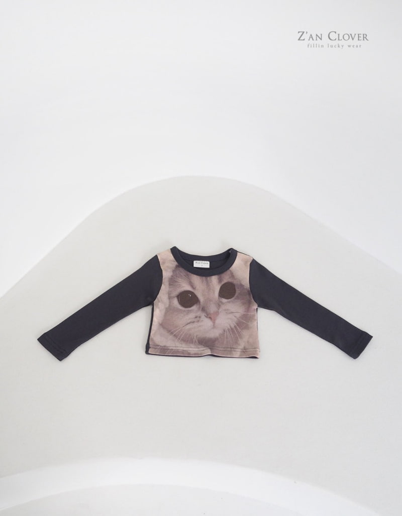 Zan Clover - Korean Children Fashion - #Kfashion4kids - Cat Tee - 6