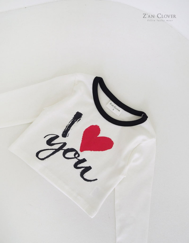 Zan Clover - Korean Children Fashion - #stylishchildhood - I Love Tee - 4