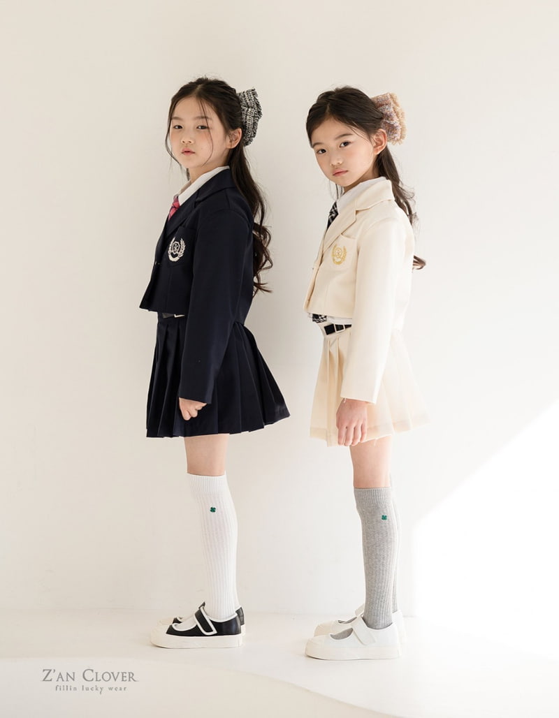 Zan Clover - Korean Children Fashion - #prettylittlegirls - Clover Over Knee Socks (set of 3) - 4