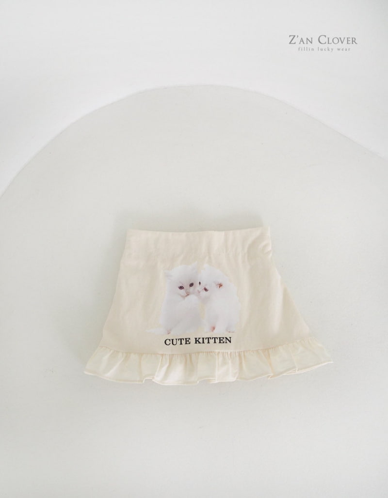 Zan Clover - Korean Children Fashion - #childrensboutique - Kitten Skirt - 5