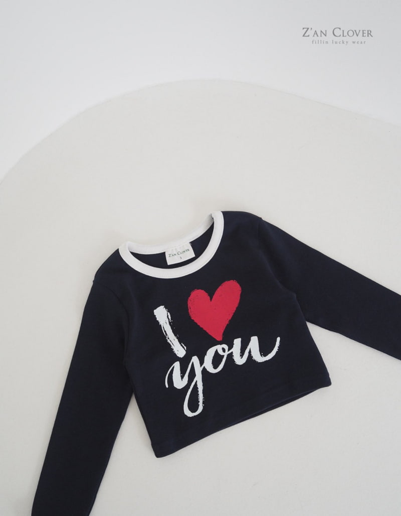 Zan Clover - Korean Children Fashion - #designkidswear - I Love Tee - 6