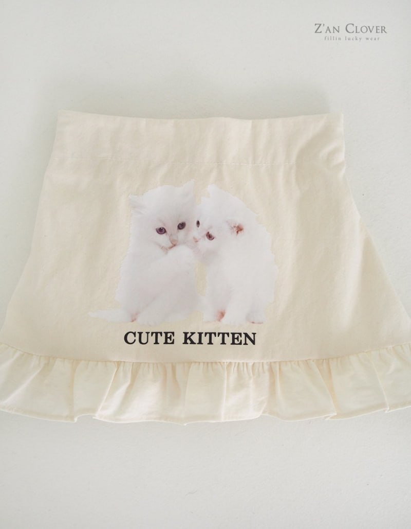 Zan Clover - Korean Children Fashion - #designkidswear - Kitten Skirt - 6