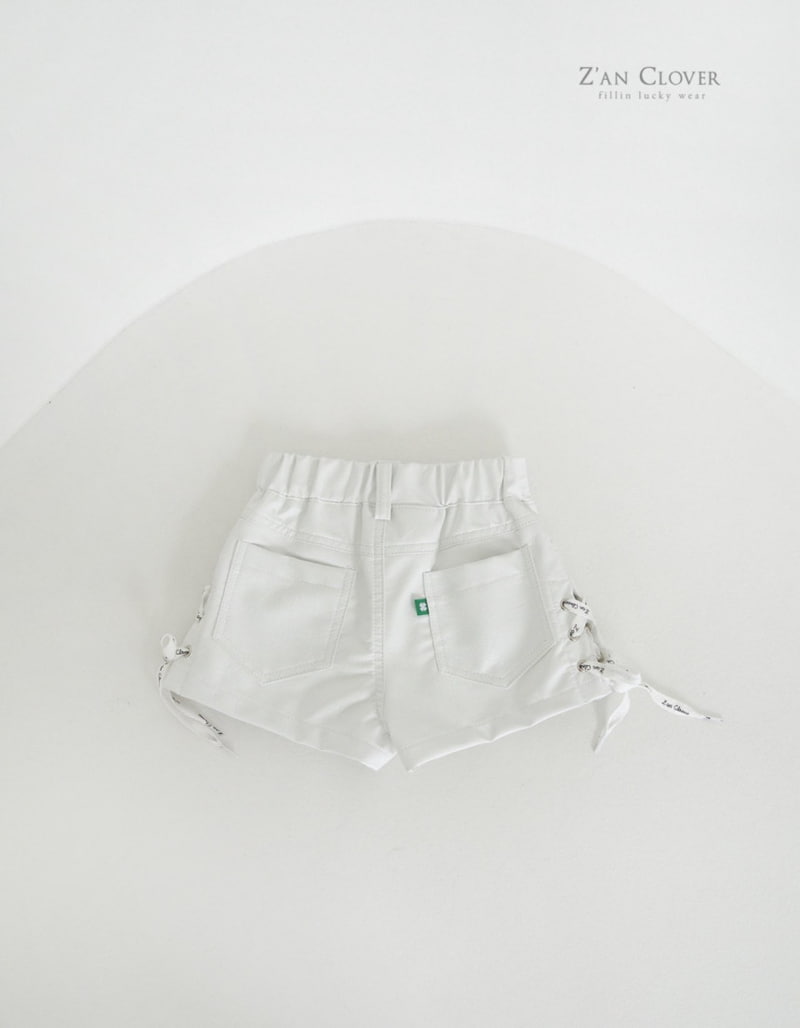 Zan Clover - Korean Children Fashion - #designkidswear - Eyelet Leather Short Pants - 5