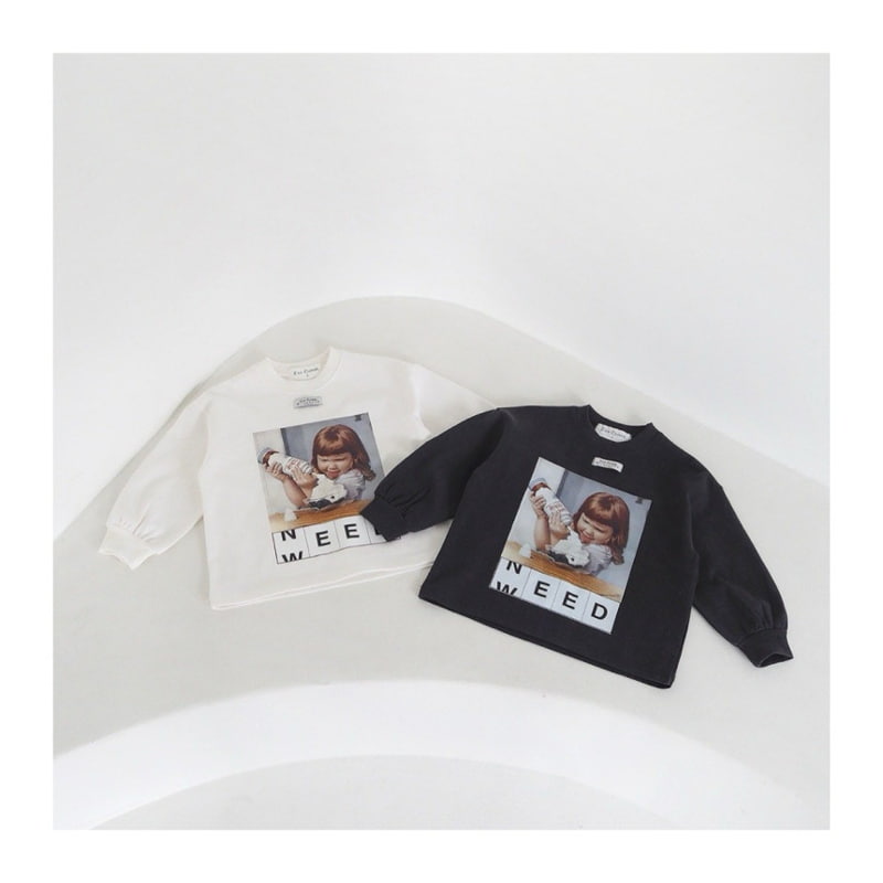 Zan Clover - Korean Children Fashion - #designkidswear - Whipping Cream Tee