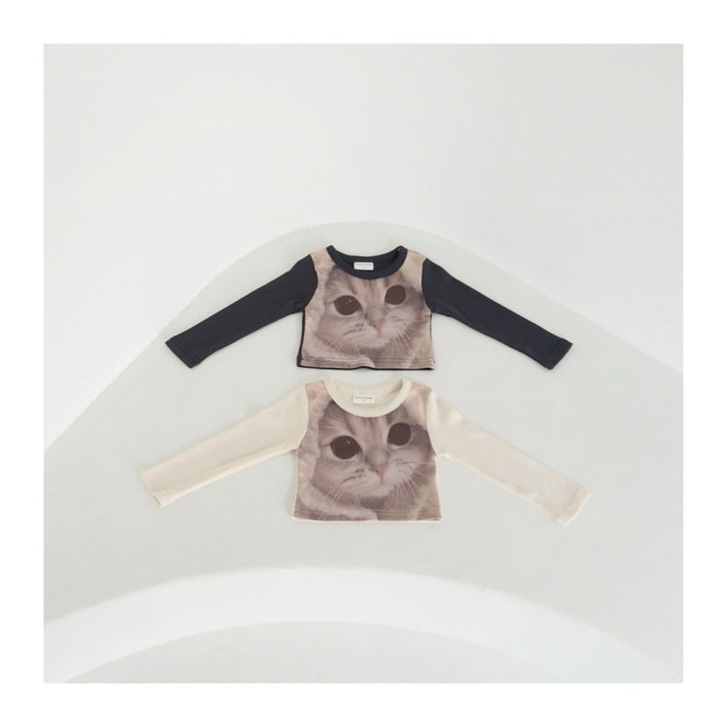 Zan Clover - Korean Children Fashion - #discoveringself - Cat Tee