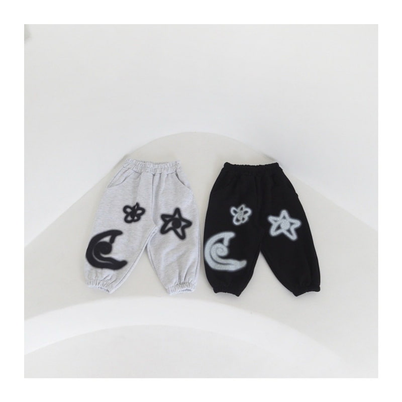 Zan Clover - Korean Children Fashion - #fashionkids - Star Moon Training Pants - 11