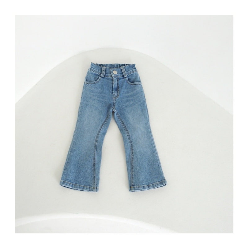 Zan Clover - Korean Children Fashion - #kidsshorts - Flare Denim Pants