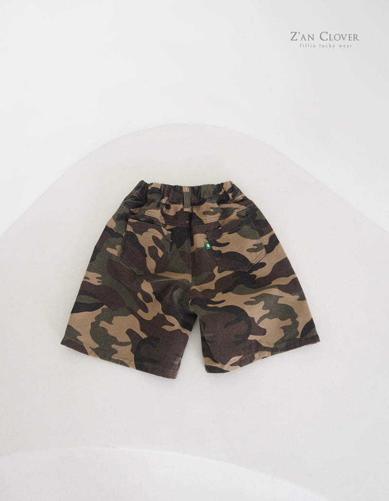 Zan Clover - Korean Children Fashion - #kidsshorts - Camo Burmuda Pants - 4