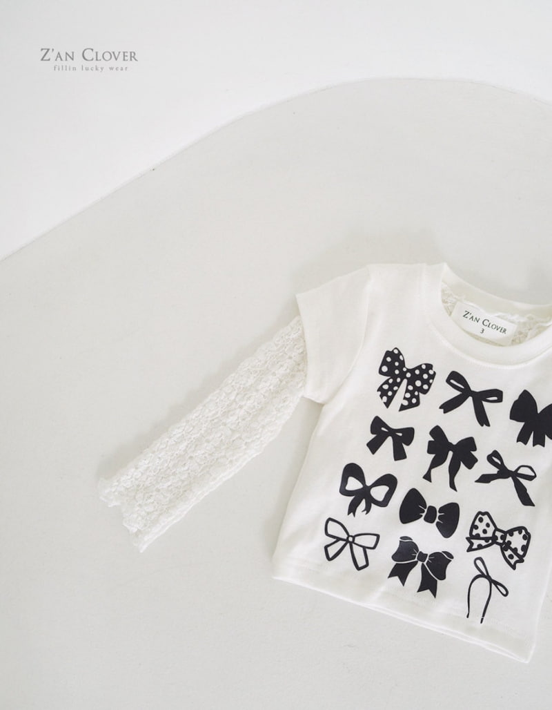 Zan Clover - Korean Children Fashion - #kidzfashiontrend - Lace Tee - 9