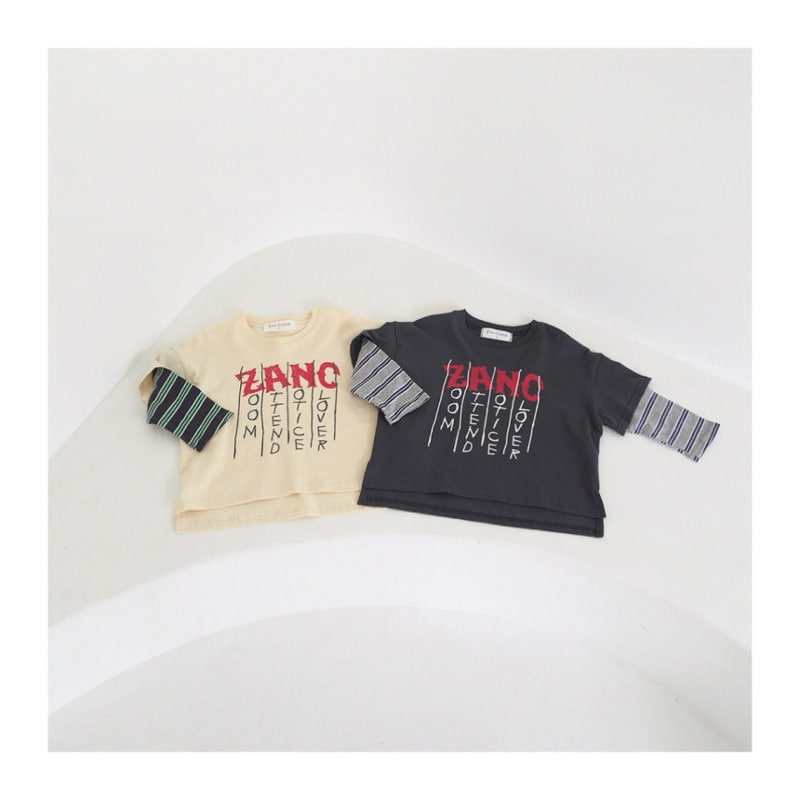 Zan Clover - Korean Children Fashion - #littlefashionista - Stripe Layered Tee