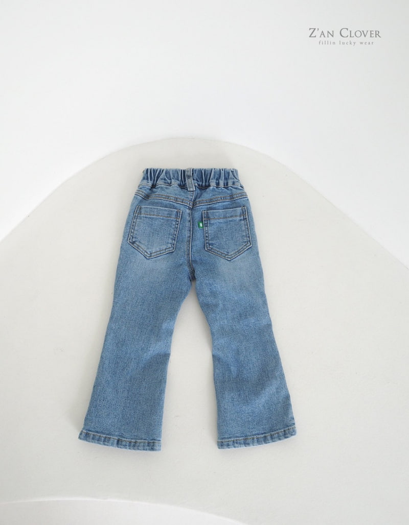 Zan Clover - Korean Children Fashion - #littlefashionista - Flare Denim Pants - 5