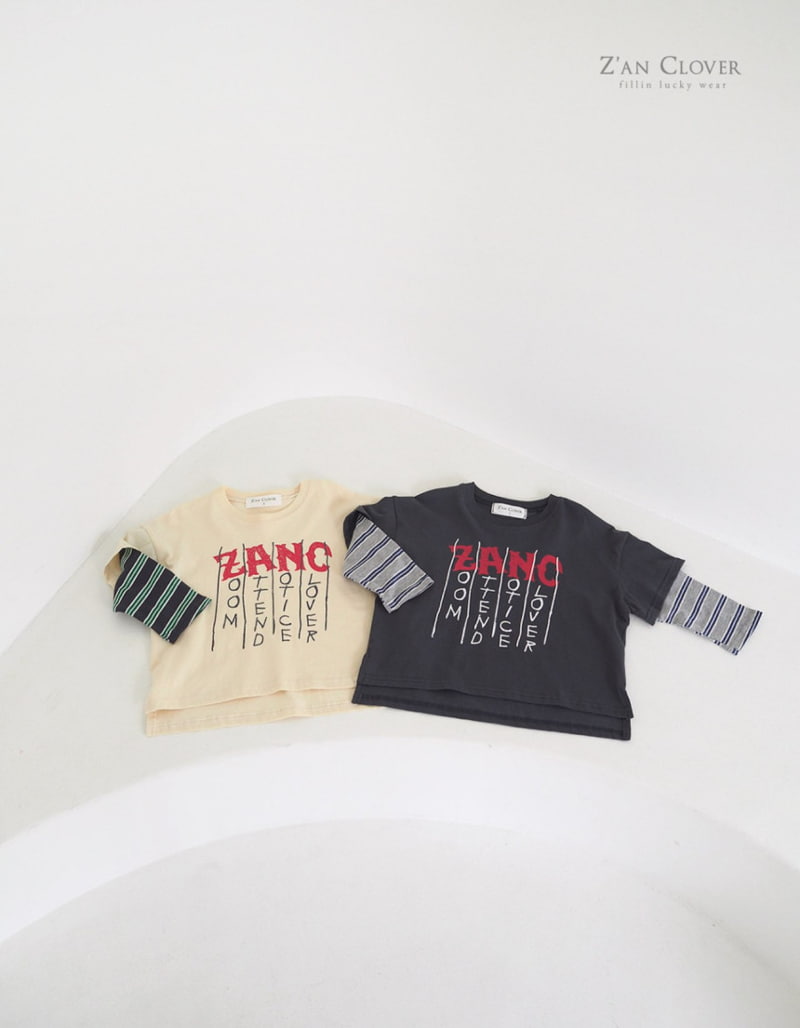 Zan Clover - Korean Children Fashion - #magicofchildhood - Stripe Layered Tee - 2