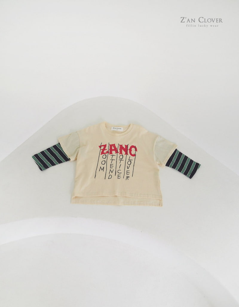 Zan Clover - Korean Children Fashion - #minifashionista - Stripe Layered Tee - 3