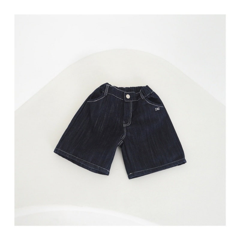 Zan Clover - Korean Children Fashion - #minifashionista - Denim Burmuda Pants