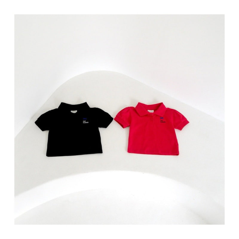 Zan Clover - Korean Children Fashion - #minifashionista - Puff Collar Top