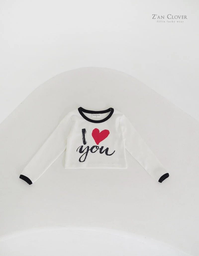 Zan Clover - Korean Children Fashion - #stylishchildhood - I Love Tee - 3