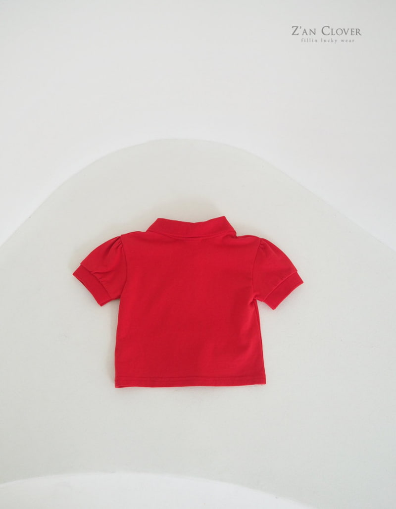 Zan Clover - Korean Children Fashion - #stylishchildhood - Puff Collar Top - 5