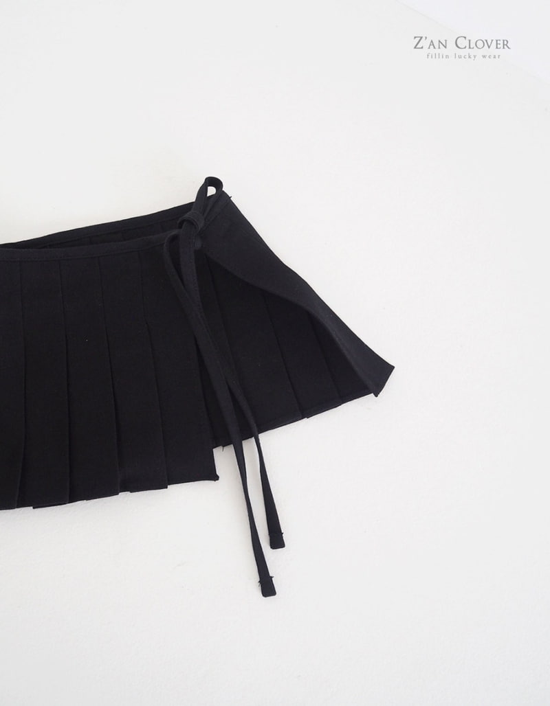 Zan Clover - Korean Children Fashion - #prettylittlegirls - Pleats Wrap Skirt - 4