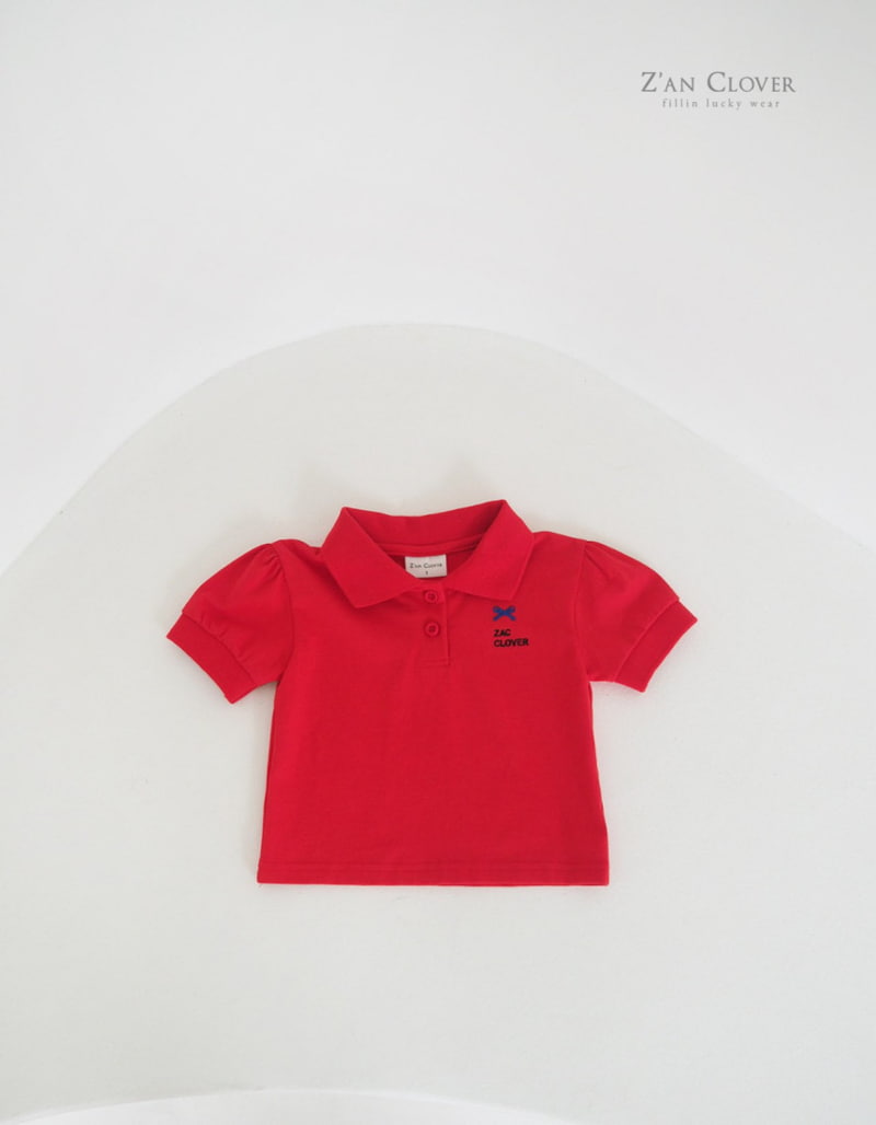 Zan Clover - Korean Children Fashion - #todddlerfashion - Puff Collar Top - 3