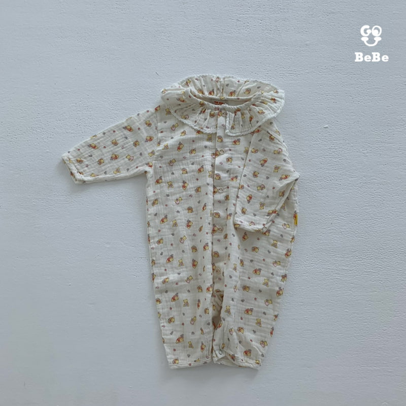 go;u - Korean Baby Fashion - #babyootd - Small Bear Bodysuit