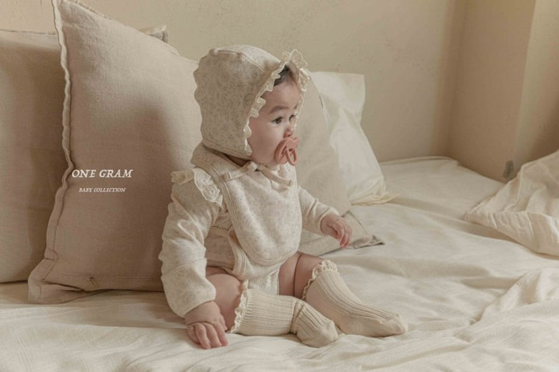 1 Gram - Korean Baby Fashion - #babyoutfit - Ludia Bib - 5