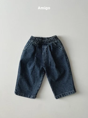 Rib Denim Pants