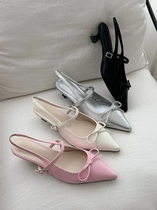 Ribbon Low Stiletto