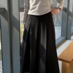 Wool Pleated Skirt