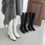 Middle Slim Square Boots