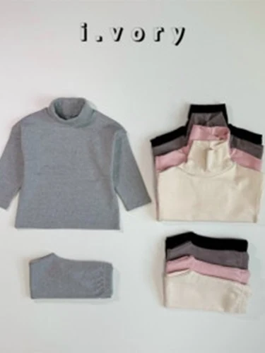 Peach Turtleneck Set