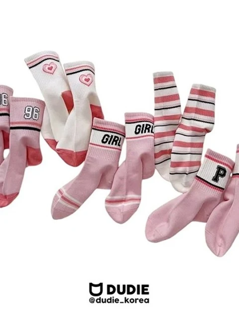 Heart Pink Socks