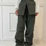 Cargo Skirt Wrap Pants