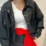 Fake Leather Jacket