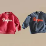 Bonjour Embroidery Sweatshirts