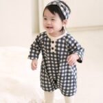 Mellow Check Bodysuit with Hairband