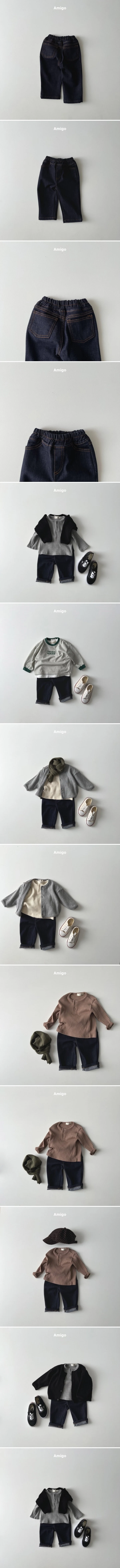 Amigo - Korean Children Fashion - #kidzfashiontrend - Unique Denim Pants