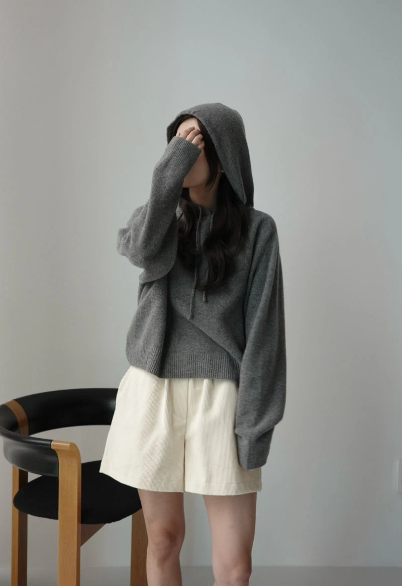 Amygrace - Korean Women Fashion - #momslook - Butner Hood Knit Pullover - 5