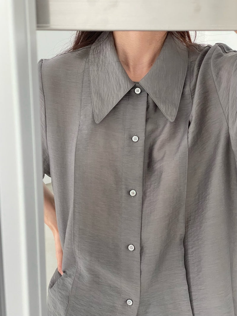 Amygrace - Korean Women Fashion - #momslook - Detail Pintuck Blouse - 5