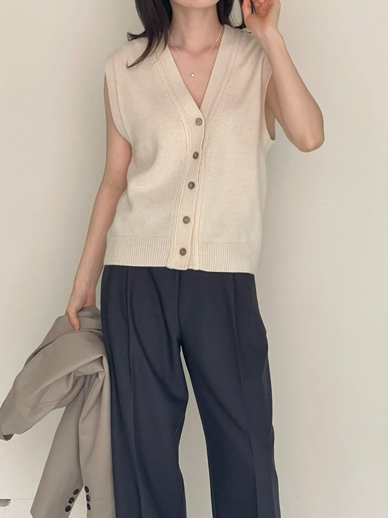 Amygrace - Korean Women Fashion - #shopsmall - Miu Knit Vest - 7