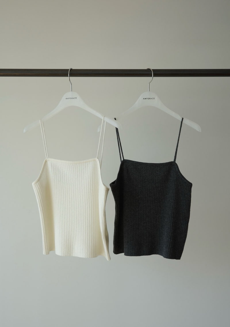 Amygrace - Korean Women Fashion - #womensfashion - Solid Knit Bustier - 11