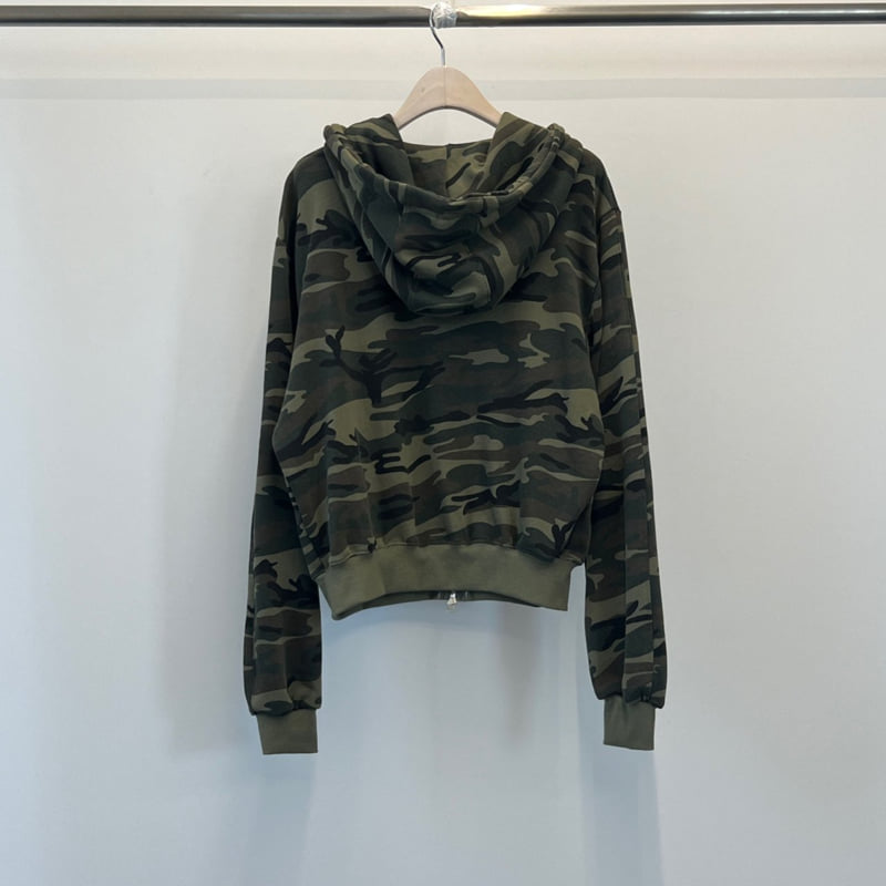 Another Avenue - Korean Women Fashion - #restrostyle - Camo Zip-up Jacket - 5