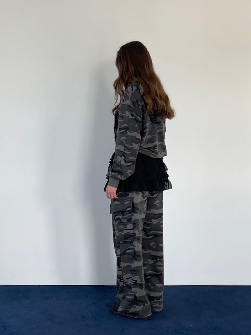 Another Avenue - Korean Women Fashion - #shopsmall - Camo Zip-up Jacket - 7