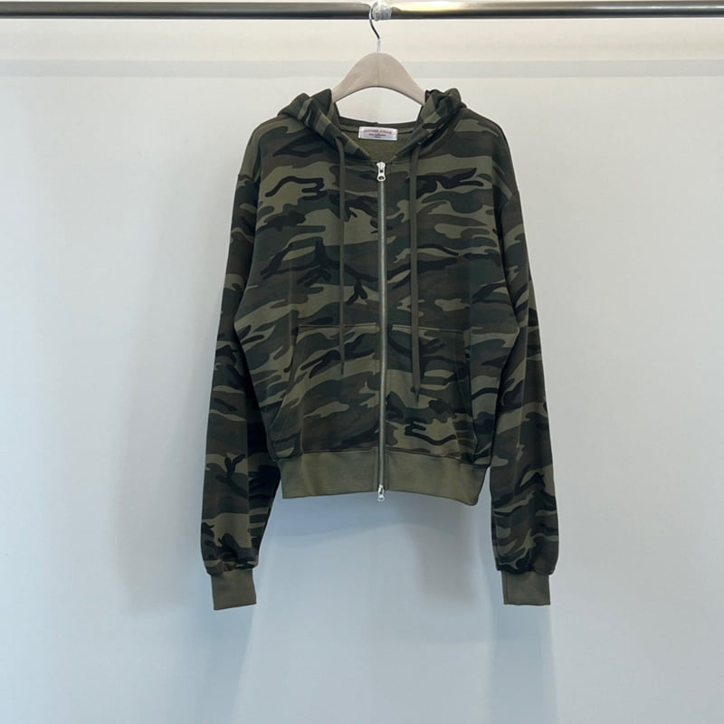 Another Avenue - Korean Women Fashion - #vintageinspired - Camo Zip-up Jacket - 2