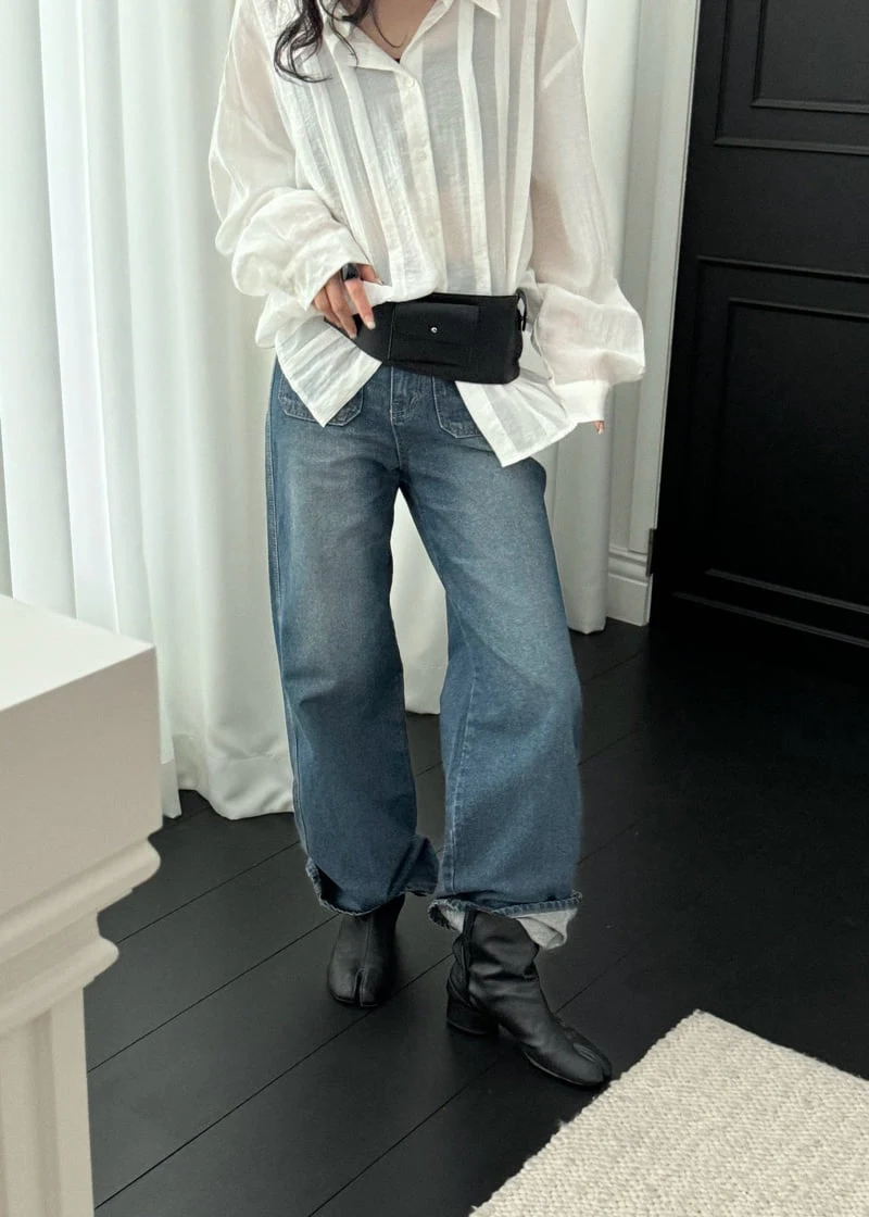 Auver_Fit - Korean Women Fashion - #momslook - 3 Button Denim Pants - 7